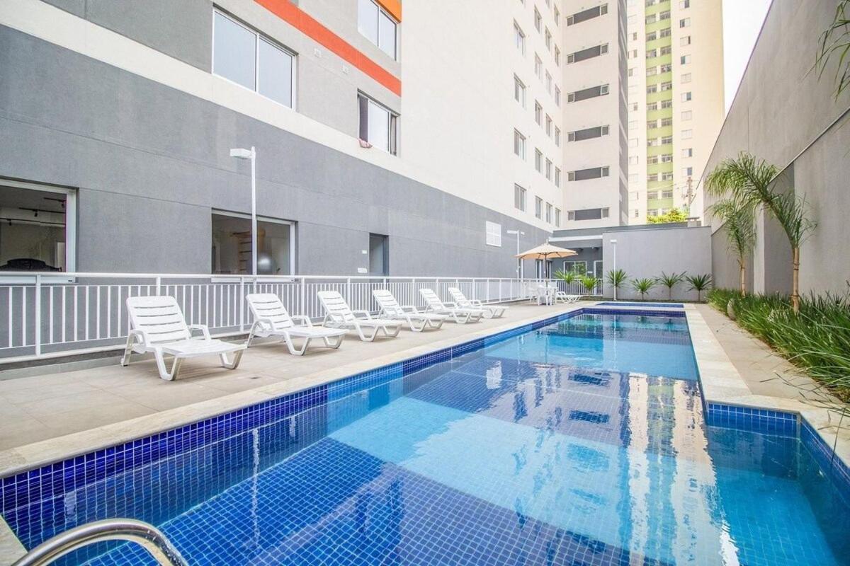 סאו פאולו Rubi Studio No Bras Com Piscina - Metro Bras מראה חיצוני תמונה